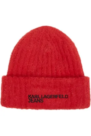 Karl Lagerfeld KARL LAGERFELD B.V Furry Logo Beanie Beanie, , jeden rozmiar