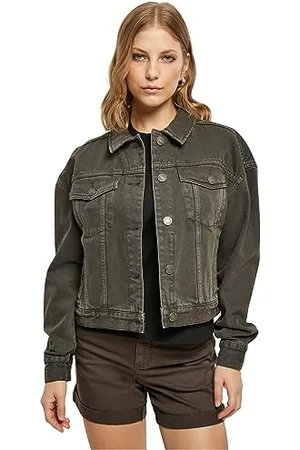 Urban classics Damska kurtka dżinsowa Oversized Colored Denim Jacket, , S