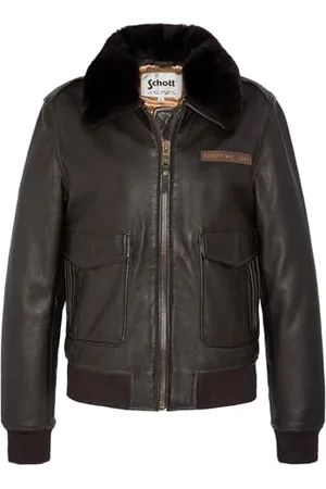 Schott NYC LCWLISAX Kurtka skórzana Dark Brown M, , M