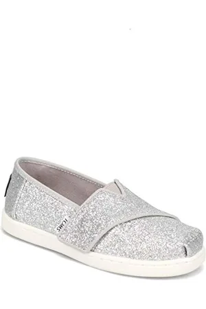 TOMS Alpargata Espadryle, Silver 000, 17 EU