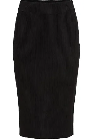 VILA Damski Viril Pencil Hw Knit Skirt-Noos Rock, , M