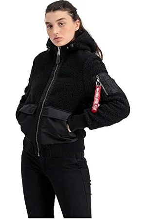 Alpha Industries Zip Hood Teddy Wmn Ladies Flyers Jacket