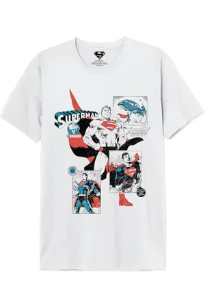Superman "DC MESUPMSTS107 Koszulka męska, biała, rozmiar M, , M