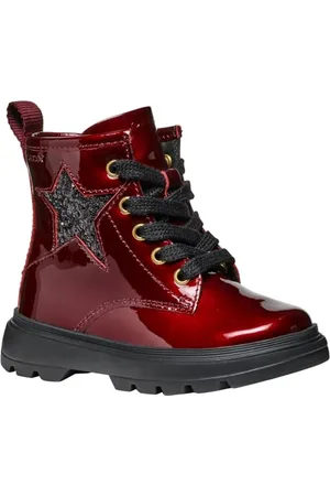 Geox Baby B KIDDARTAH Girl A Ankle Boot, DK Burgundy, 35 EU, , 2 UK Child