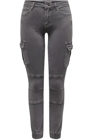 ONLY Damskie spodnie cargo OnLMISSOURI Slim Fit spodnie cargo, , 40W / 32L