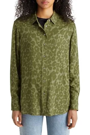 Scotch&Soda Damska koszulka z nadrukiem Viscose Relaxed Fit, , 38