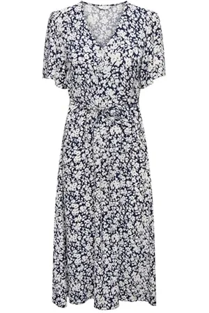 ONLY Onlhalia S/S Midi Dress WVN Noos, , XXL