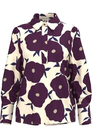 Seidensticker Damska bluzka fashion - bluzka koszulowa - Regular Fit - łatwa do prasowania - kołnierz koszuli - długi rękaw - 100% wiskoza, , 42