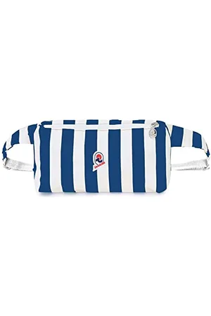 Invicta Waist Bag - Stripes, Blue Stripes - Adjustable Straps - Outdoor, Leisure, Travel