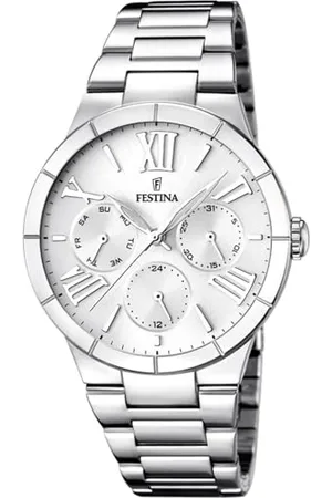 Festina Damski analogowy zegarek kwarcowy z bransoletką ze stali nierdzewnej F16716/1, , mittel, bransoletka
