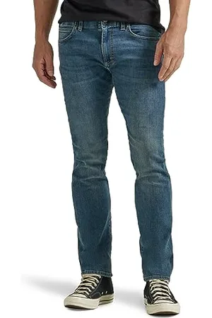 Lee Męskie dżinsy z nowoczesną serią Extreme Motion Slim Straight Leg, Cortez, 42W / 32L