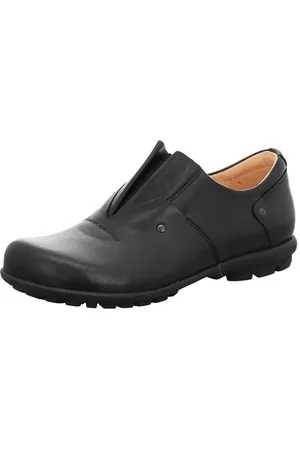 Think! Herren KONG chromfrei gegerbte nachhaltige Halbschuhe, SCHWARZ 0000