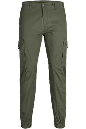 JACK & JONES Men Pants Cargo Jogger Trousers PAUL FLAKE AKM 542 Twill Stretch, Colours: , Pant Size:33W / 36L