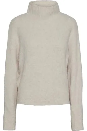 Pieces® Pcnori Ls High Neck Bat Wing Knit Bc, , XL