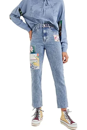 Desigual Dżinsy damskie Denim_los, , 34 PL