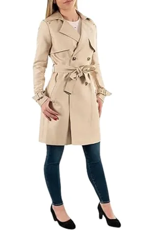 Morgan Damski trencz prosty pasek GIKAEL BEIGE T42, , 40