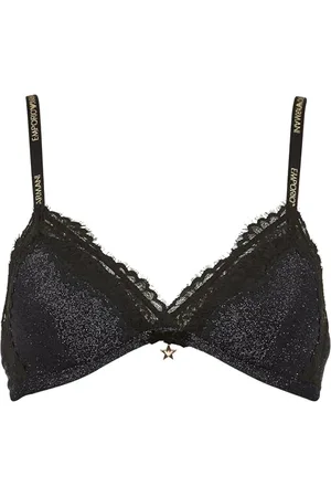 Emporio Armani Lace & Lurex Triangle Biustonosz, , M
