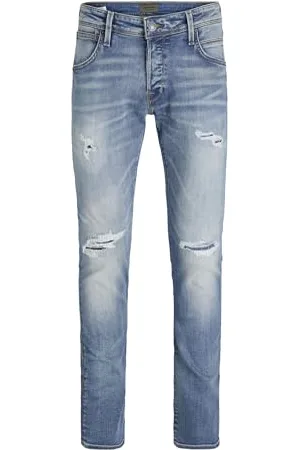 JACK & JONES Męskie dżinsy Slim Fit JJIGLENN JJFOX 50SPS CB 043 50SPS SN Slim Fit Jeans, , 33W / 32L