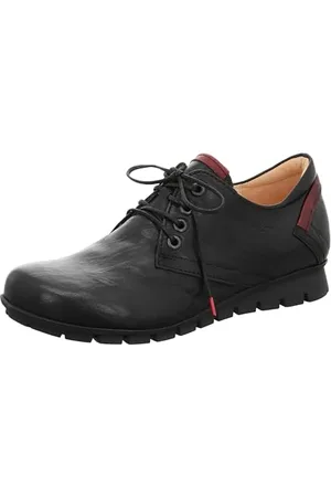 Think! Damen MENSCHA chromfrei gegerbte nachhaltige Halbschuhe, SCHWARZ/KOMBI 0000