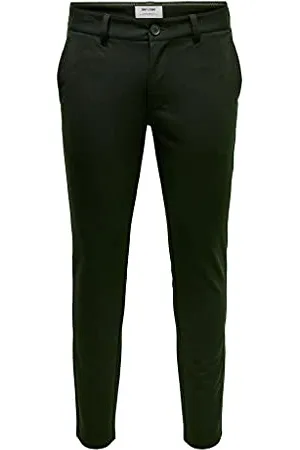 Only & Sons Męskie spodnie chinosy ONSMARK Slim Fit spodnie chinosy, rodzynka, 31W / 32L
