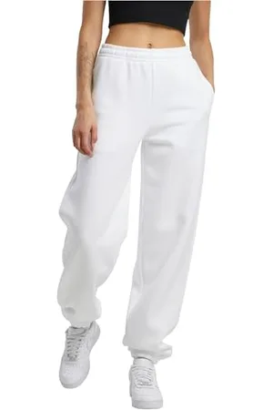 Build Your Brand Damskie spodnie sportowe Fluffy Sweatpants, luźne spodnie do biegania w luźnym kroju, rozmiary XS - 5XL, , XL