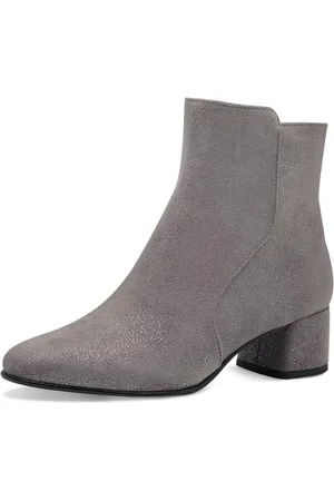 Marco Tozzi Damskie botki 2-25014-43 modne kozaki, taupe metalowe, 40 EU, , 40 EU
