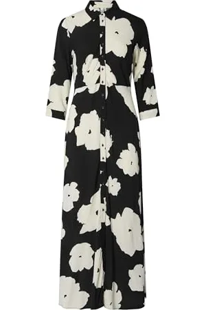 Y.A.S SAVANNA LONG SHIRT DRESS S. NOOS, , S