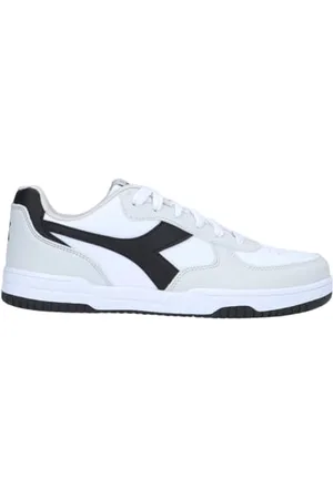 Diadora Raptor Low, Trampki Unisex-Dorosły, Biały czarny, 45 EU