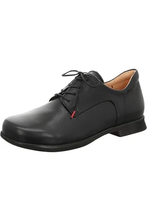 Think! Herren PENSA chromfrei gegerbte nachhaltige Halbschuhe, SCHWARZ 0000