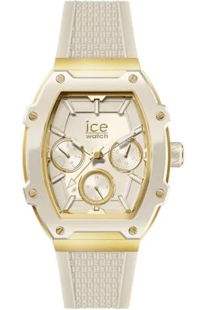 Ice-Watch ICE boliday Almond skin Steel - Męski beżowy zegarek z silikonowym paskiem - 023898 (Medium)