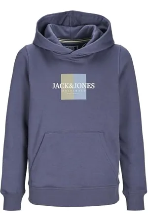 JACK&JONES JUNIOR Jorfrederiksberg Box Sweat Hood Sn Jnr bluza z kapturem, , 128