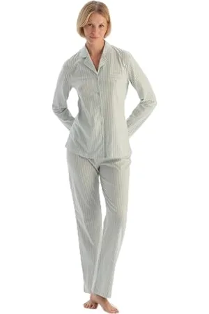 Dagi Damska turkusowa koszulka w paski z haftowanymi detalami, zestaw spodni piżamowych, XL, , XL