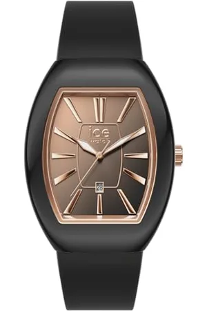 Ice-Watch ICE boliday Dome Black sunset RG - Czarny zegarek damski z silikonowym paskiem - 024032 (Mały)