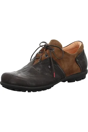 Think! Herren KONG chromfrei gegerbte nachhaltige Halbschuhe, ESPRESSO/KOMBI 3010