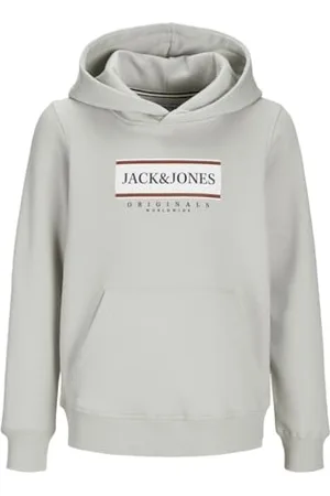 JACK&JONES JUNIOR Jorfrederiksberg Box Sweat Hood Sn Jnr bluza z kapturem, , 152