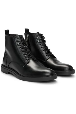 HUGO BOSS Męskie półbuty Calev_Halb_brltfr półbuty, czarne, 45 EU, , 44 EU
