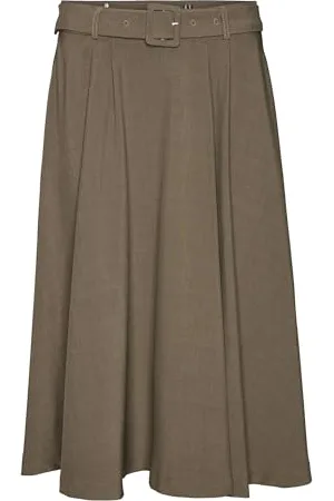 VERO MODA VMTARISA HW Calf Skirt, , 42