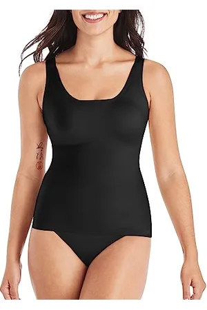 Maidenform Damska koszulka bez rękawów Comfort Devotion Shapewear, Czarny, M