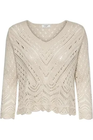 JDY New Sun 3/4 Cropped sweter KNT NOOS, , XL