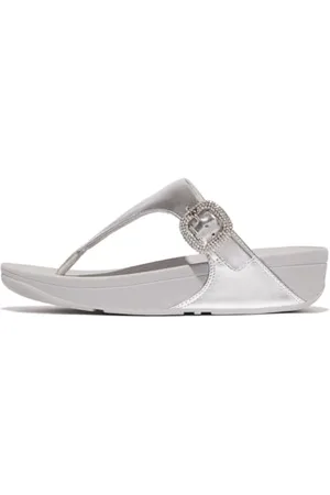 FitFlop Damskie sandały Lulu z kryształową klamrą M/skórzane, , 41 EU