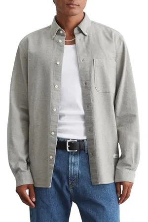 Marc O’ Polo Marc OPolo Denim męska koszula z bawełny organicznej Regular Fit, Średni beżowy_multi_01, M