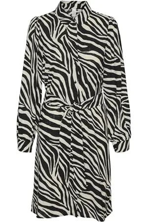 VERO MODA Vmteagan L/S Abk Shirt Dress WVN Btq Ga sukienka damska, , XS