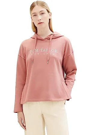 TOM TAILOR Damska bluza z kapturem z napisem, , 3XL