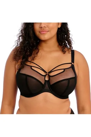 Elomi Damski biustonosz z fiszbinami Sachi Strappy Plunge, przezroczysty, , 85J