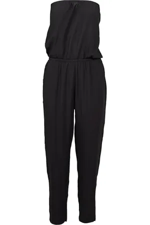 Urban classics Damska koszulka z wiskozy Bandeau Jumpsuit, , XS