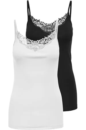 ONLY Kobiety Kira Lace Podkoszulki, , M