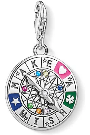 Thomas Sabo Damski wisiorek charm koło z przystawką Make a Wish srebro 925 wysokiej próby 1818-340-7