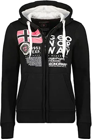 Geographical Norway Damska bluza z kapturem z kieszeniami kangur - ciepła bluza z kapturem z długim rękawem - damska kurtka z kapturem wiosna lato jesień zima ( XL), , XL