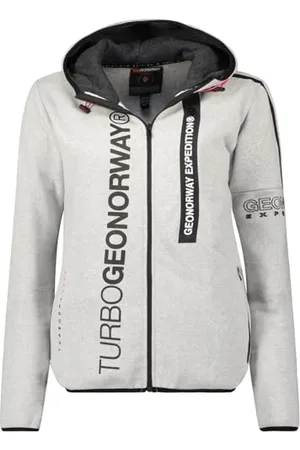 Geographical Norway Freestyle Damska bluza z kapturem z kieszeniami kangur - Ciepła bluza z długim rękawem - Damska kurtka z kapturem Wiosna Lato Jesień Zima ( S), , S
