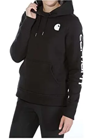 Carhartt Damska bluza z nadrukiem z logo średniej wagi o luźnym kroju, , L